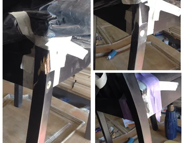 Реставрация отломанной ножки стула