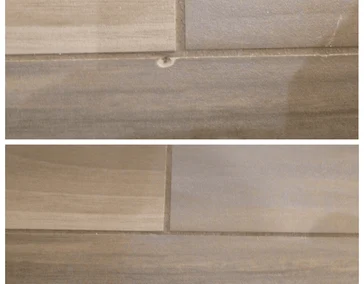 Реставрация скола на напольной плитке