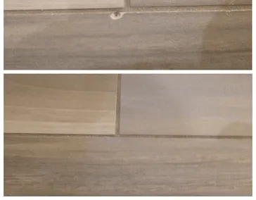 Реставрация скола на напольной плитке